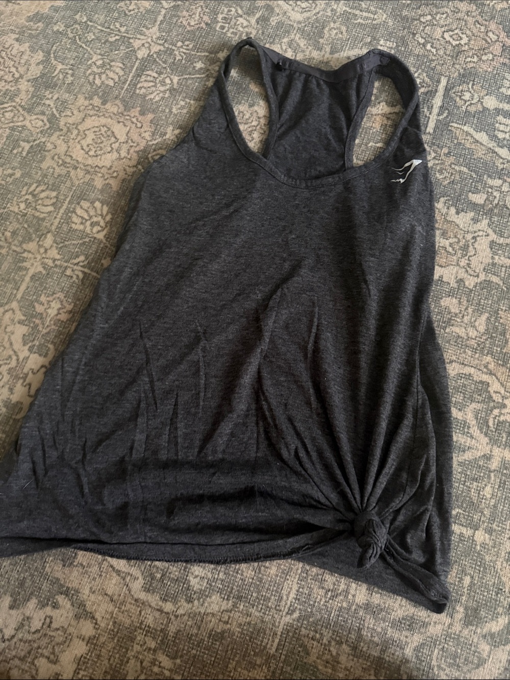 Gymshark Racerback Tank Top - Charcoal Gray